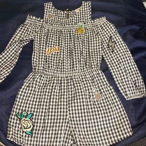 Cute girls stripped romper